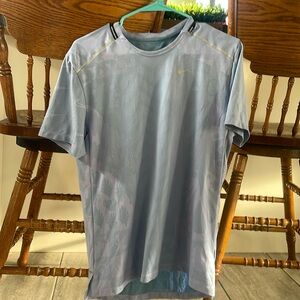 Nike Shirt Mens Small Blue Running DriFit Jersey Short Sleeve Athletic Stretch